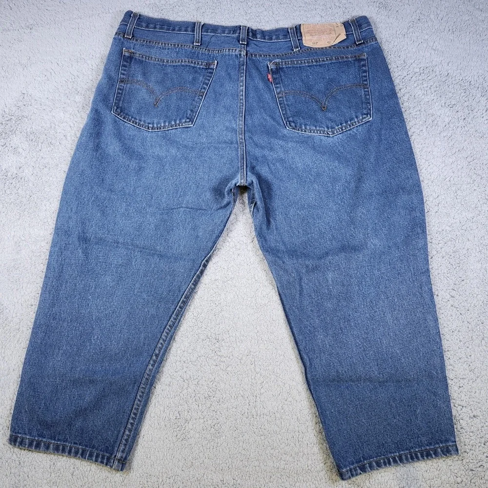 Levis 501 Button Fly Jeans Size 42 x 30 Blue Denim